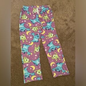 Monsters Inc Fuzzy Pajama Pants